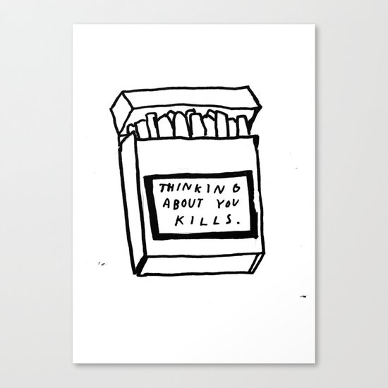 SMOKING ABOUT YOU Canvas Print