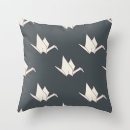 Sarah's Origami Cranes Throw Pillow