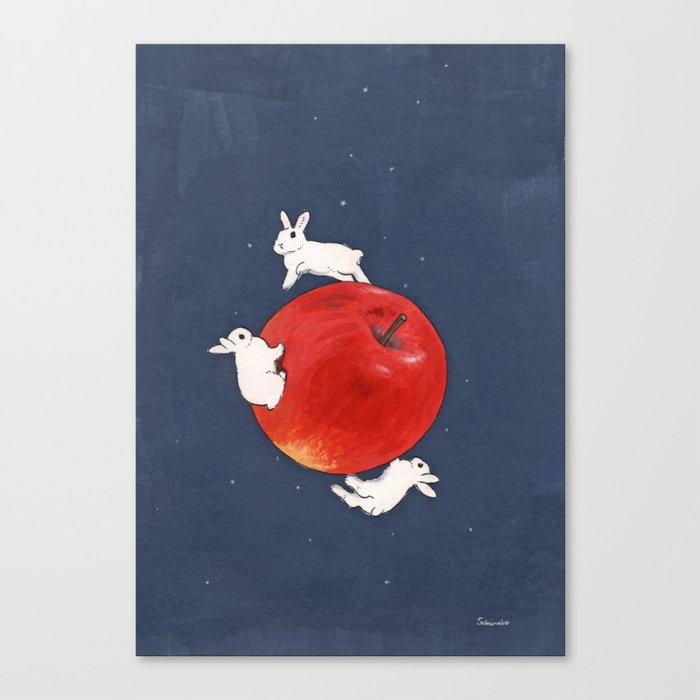 Planet Apple Canvas Print