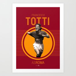 Classic Campioni Roma – Francesco Totti III Art Print