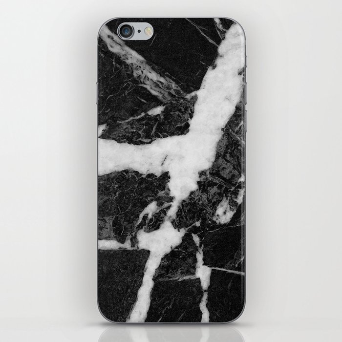 Black Marble Glam #3 #marble #texture #decor #art #society6 iPhone Skin