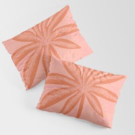 mod palms, pink Pillow Sham