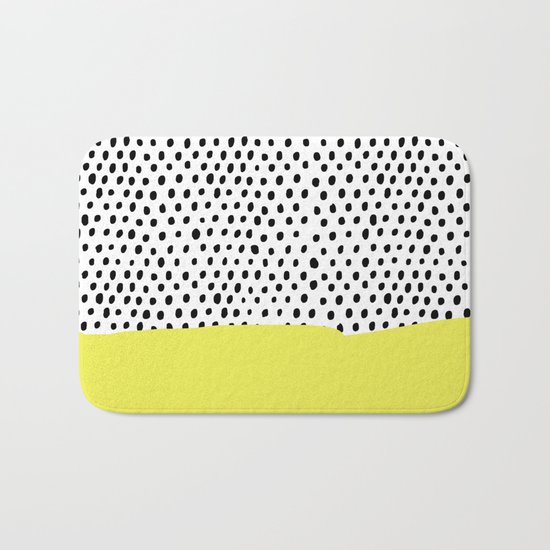 Polka dot rain dip Bath Mat