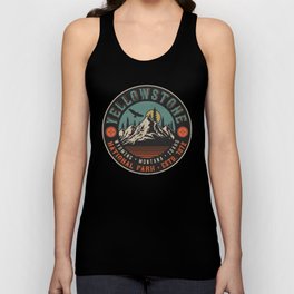 Yellowstone National Park Hiking Camping Unisex Tank Top