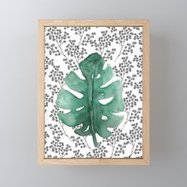 Floral / Leaf Design Framed Mini Art Print