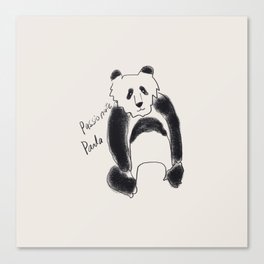 Passionate panda Canvas Print