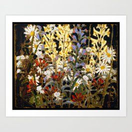 Tom Thomson - Wild Flowers - Canada, Canadian Oil Painting - Group of Seven Art Print