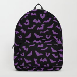 Pastel goth purple black bats Backpack | Witch, Witchy, Purpleblack, Flyingbats, Candygoth, Graphicdesign, Emo, Scary, Spooky, Gothic 