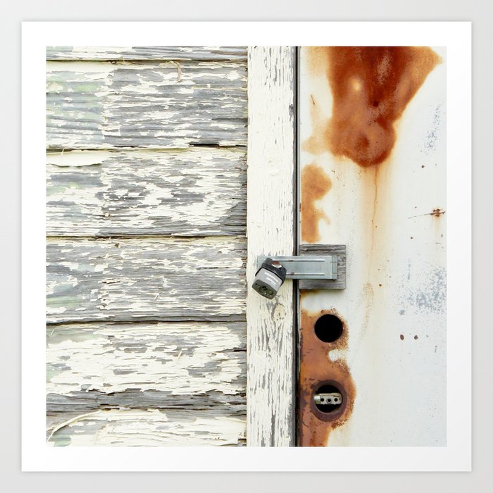 Shed Door Lock Art Print By Catinocreations Society6