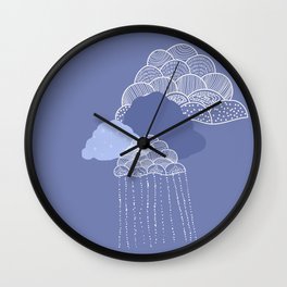Funny clouds Wall Clock
