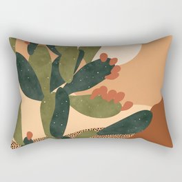 Prickly Pear Cactus Rectangular Pillow
