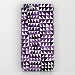 Triangle Grid purple iPhone Skin