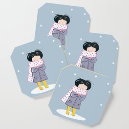 Winter girl Coaster