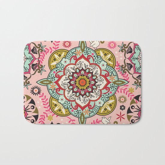 Mandala color pattern Bath Mat