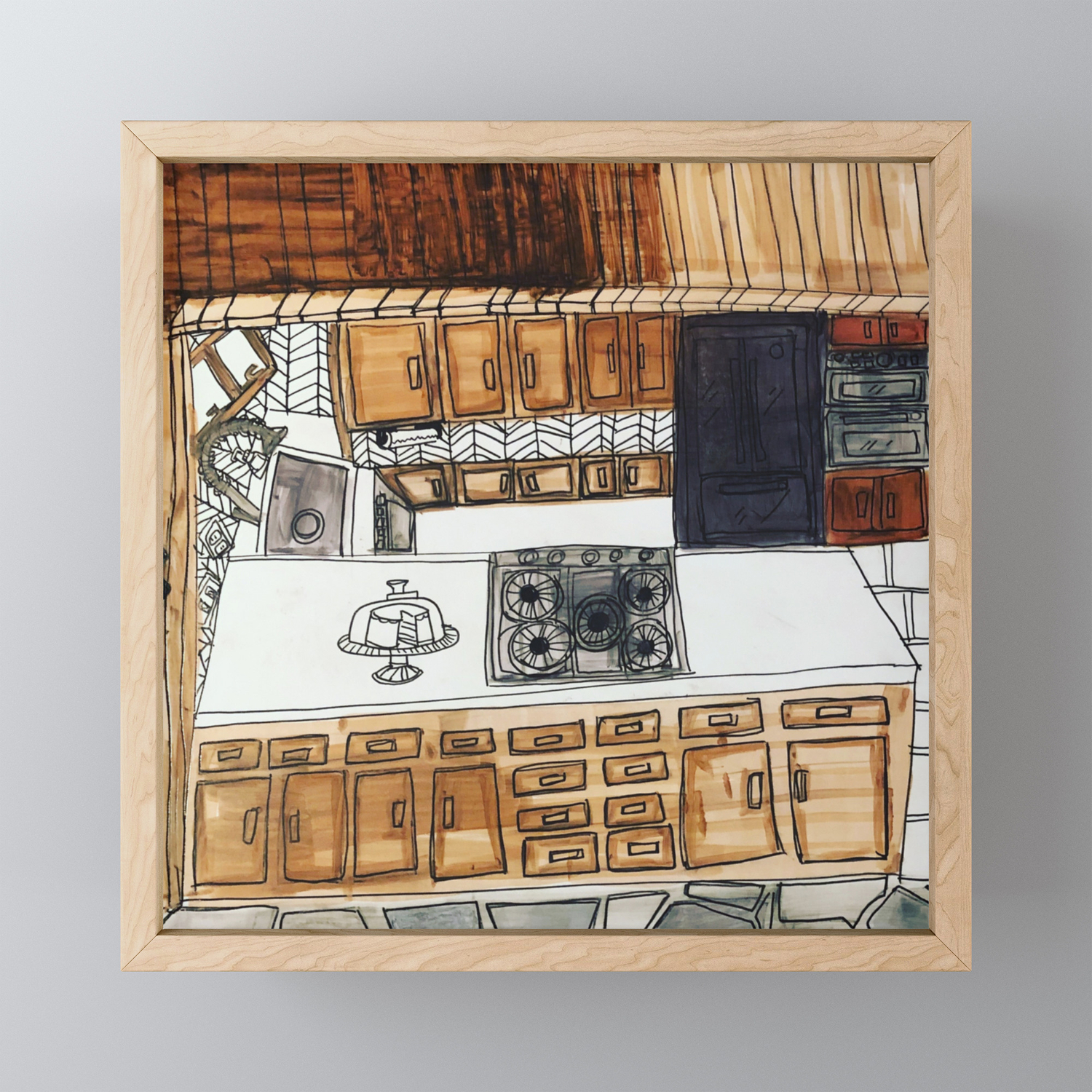 Kitchen Framed Mini Art Print By Millieandromedesigns Society6