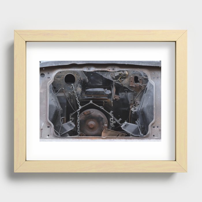Old Car Machinery Recessed Framed Print