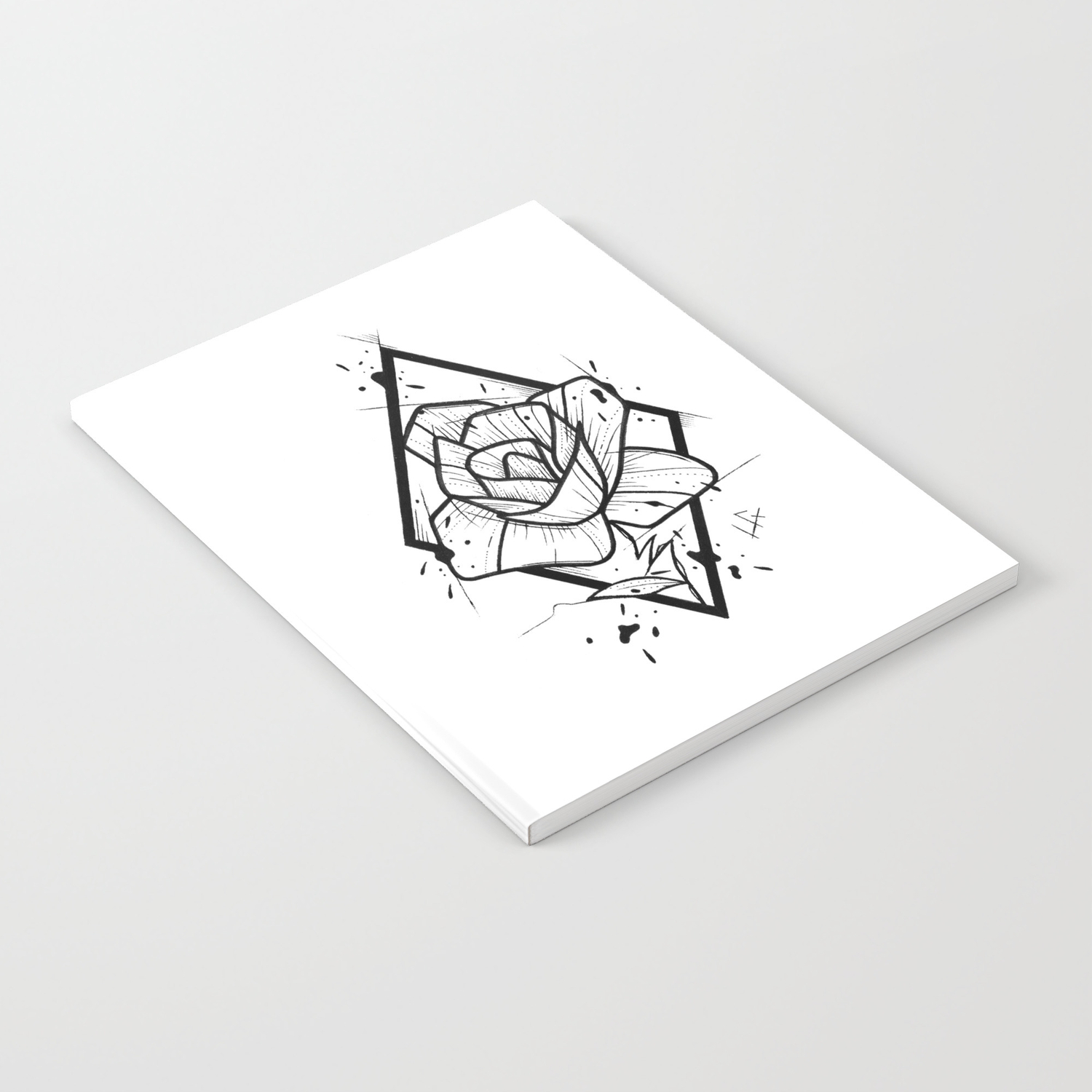 Flower Handmade Drawing Made In Pencil And Ink Tattoo Sketch