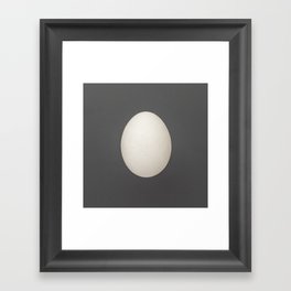 white egg Framed Art Print