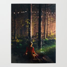 An afternoon in a Mystic Forest Poster