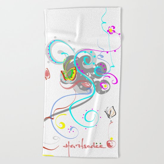 design 7 Beach Towel