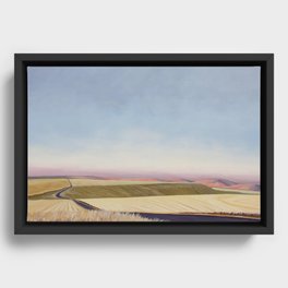 Rolling Country Hills Framed Canvas
