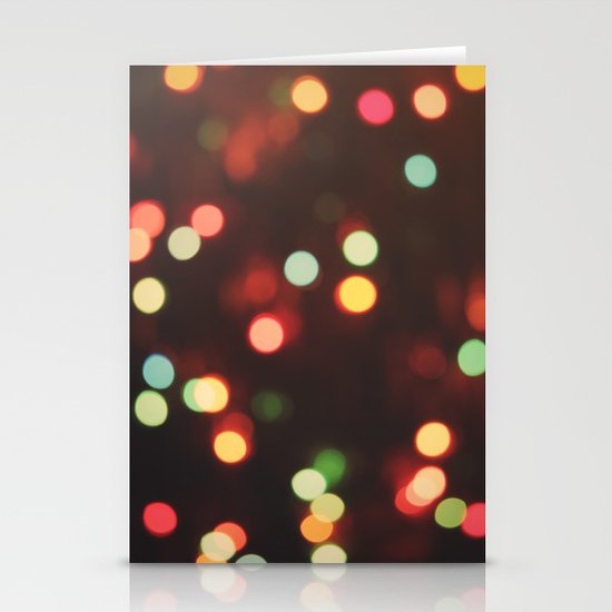 Christmas Lights Stationery Cards