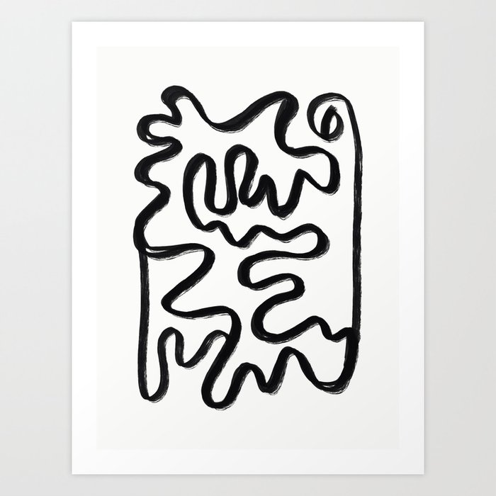 Another Abstract line art Art Print