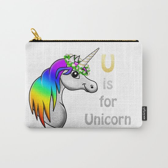 U is for Unicorn Carry-All Pouch