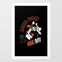 Haunted Hotline - 666.911 Art Print
