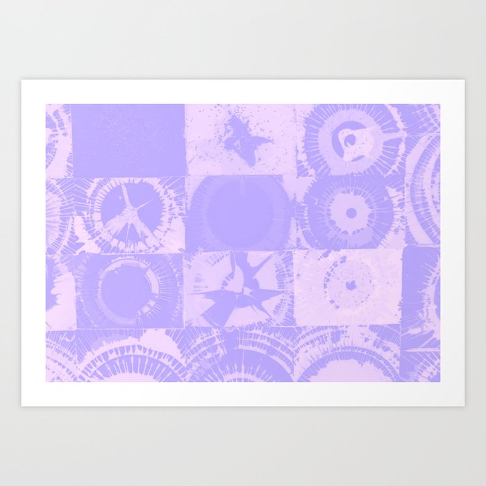 Color Explosion Light Purples Version Art Print