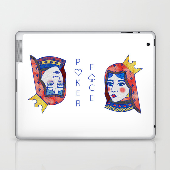 Poker Face Laptop Ipad Skin By Sketchesbecrazy Society6
