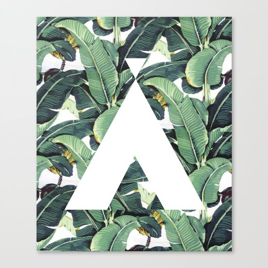 Banana Leaf Love Canvas Print