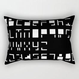 Alphanumerique Rectangular Pillow
