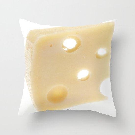 Swiss Cheese Throw Pillow