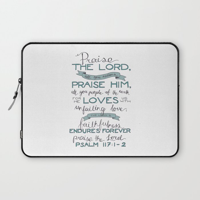 Psalm 117: 1-2 Laptop Sleeve