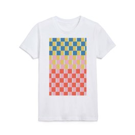 Colorful Checkerboard Kids T Shirt