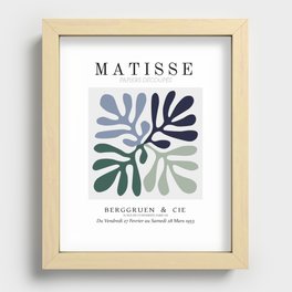 Henri Matisse - The Cutouts - Papiers Decoupes Recessed Framed Print