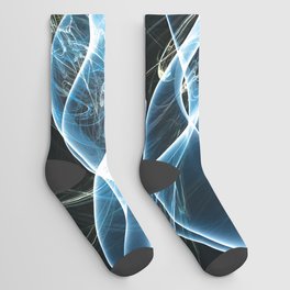 Abstract Wave Light Socks