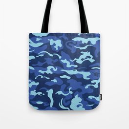 Camo Style - Blue Camouflage Tote Bag