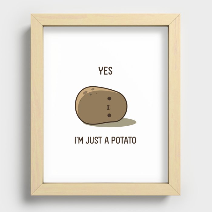 Cute Potato Recessed Framed Print
