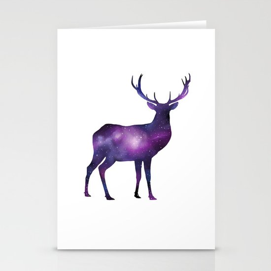 Space Deer Stationery Cards