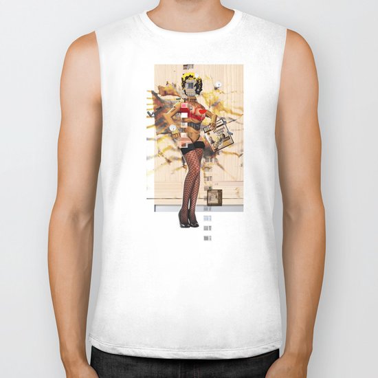 ReBuild Marilyn Collage Biker Tank
