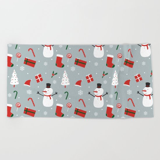 Yay Christmas! Beach Towel