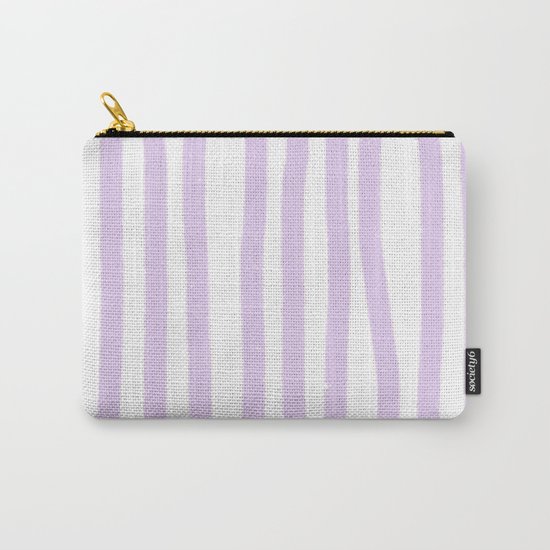 Lavender Stripes Carry-All Pouch