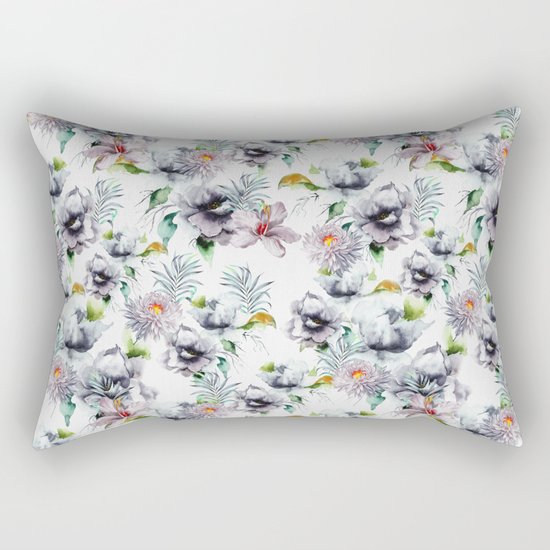 Autumn Garden PAttern Rectangular Pillow