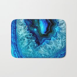 Turquoise Blue Teal Quartz Crystal Bath Mat | Green, Photo, Children, Turquoise, Teal, Ombre, Homedecor, Rock, Crystalseries, Blue 