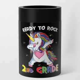 Ready To Rock 2nd Grade Dabbing Unicorn Can Cooler
