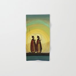 “Boris and Gleb” by Nicholas Roerich Hand & Bath Towel