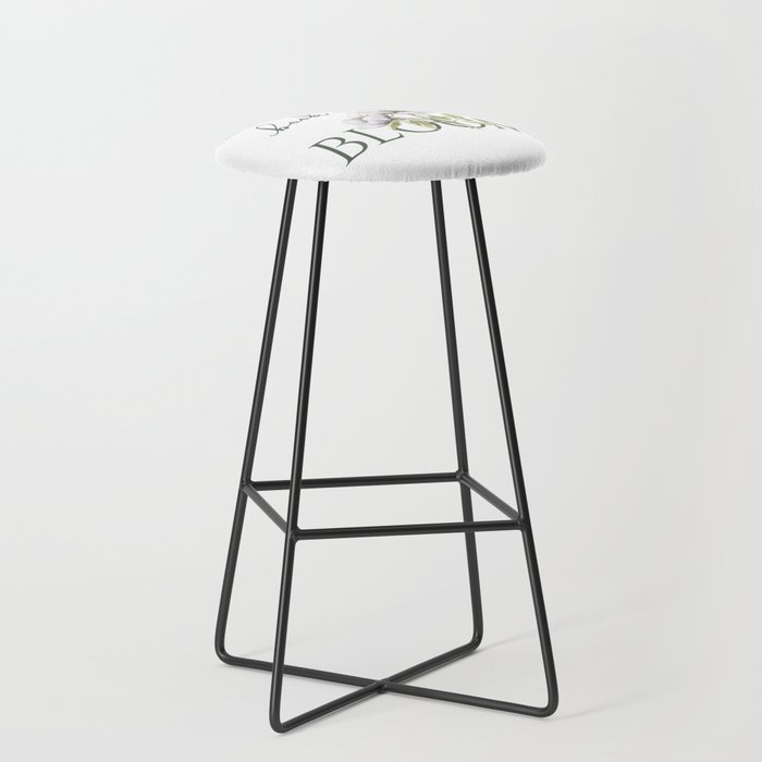 Let this book lover bloom Bar Stool