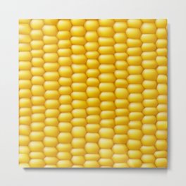 Corn Cob Background Metal Print